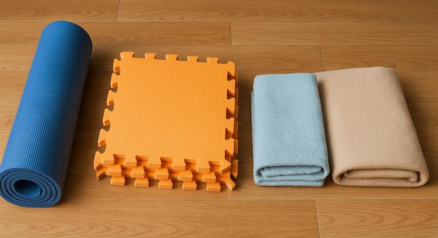 マット代用に使える身近なグッズ