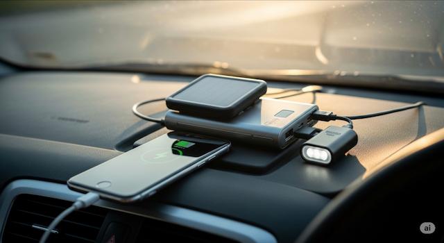 充電が必要ならモバイルバッテリーで対応