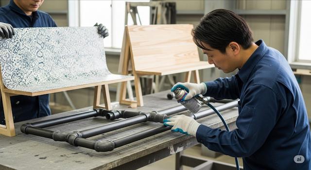 接着や塗装など見栄えを良くする仕上げ
