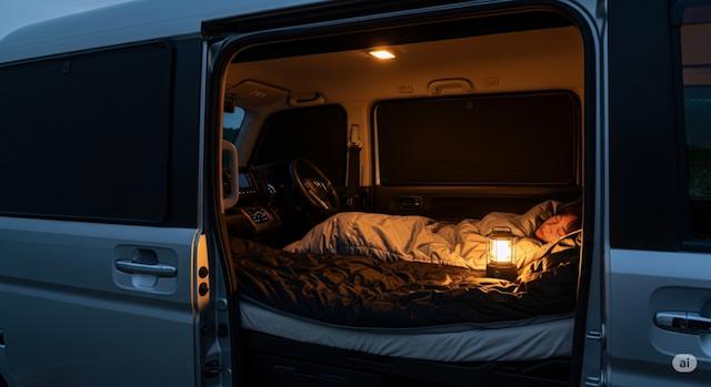 N-VANの車中泊でのデメリットを解決!快適空間をつくる方法