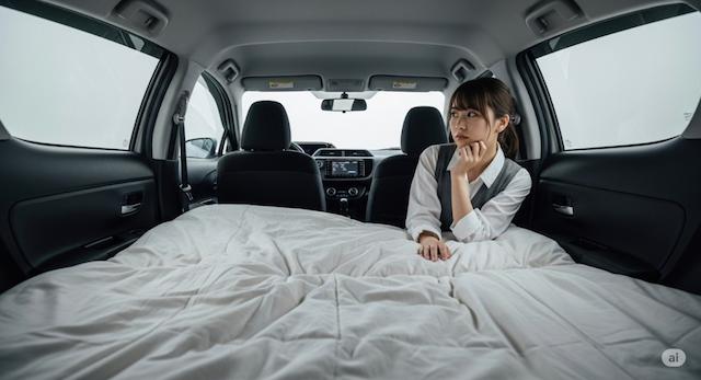 アクアで車中泊は無理?その理由と対策