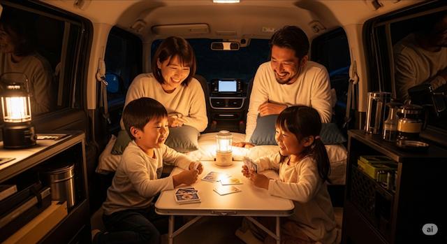セレナで4人が車中泊するときに必要なアイテムを紹介