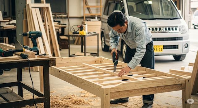 寝心地UP!ベッドキットの自作方法を解説