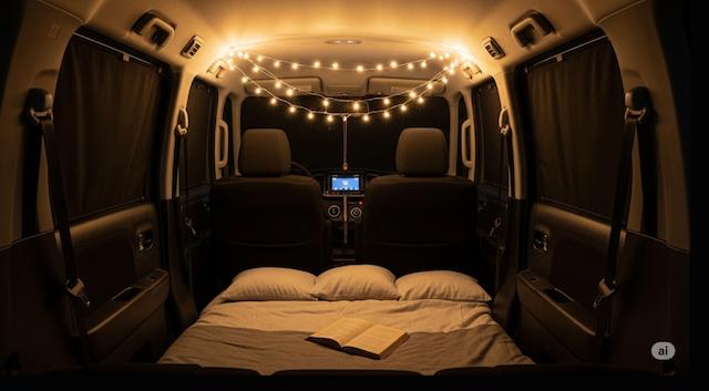カーテンやシェードで車内を快適空間に