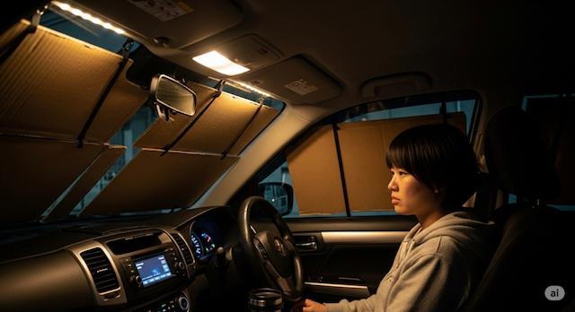 車中泊の目隠しはニトリ商品で代用できる？