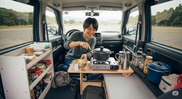 長期滞在での食事や収納のポイント