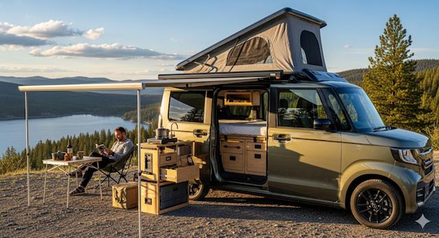 N-VANで車中泊 | カスタムの実例と応用