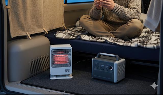 車中泊におすすめの暖房は？