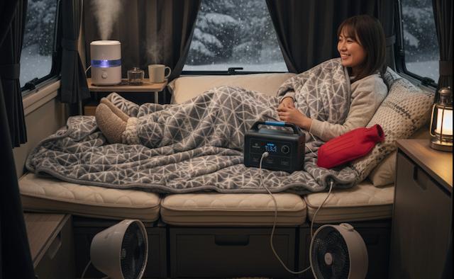 車中泊の暖房 | ニトリ製品の活用術