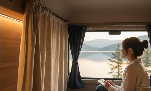 車中泊用カーテンの自作 | マグネット式以外の方法と注意点