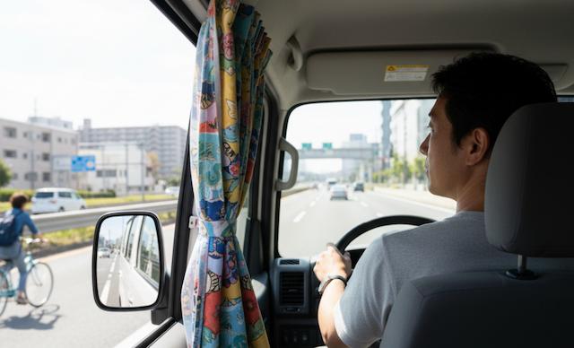 走行中のカーテン利用の注意点