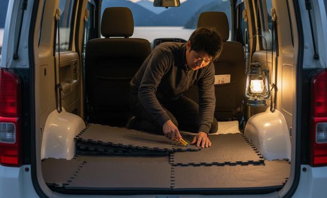 ジョイントマットを重ねるお手軽技