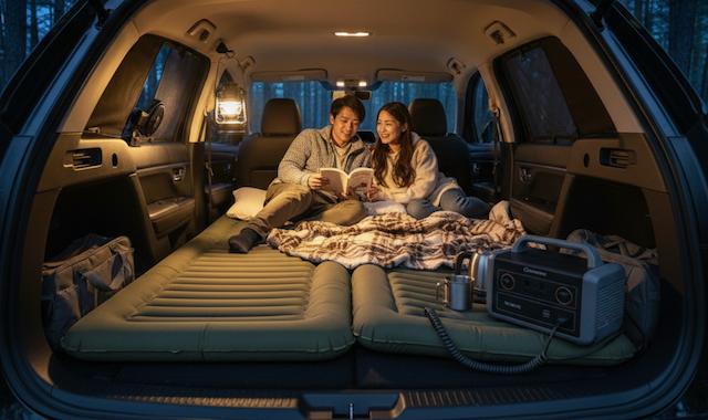 CX60での車中泊を快適にするアイテムと知識