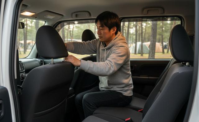 シートのフルフラット化のやり方と注意点