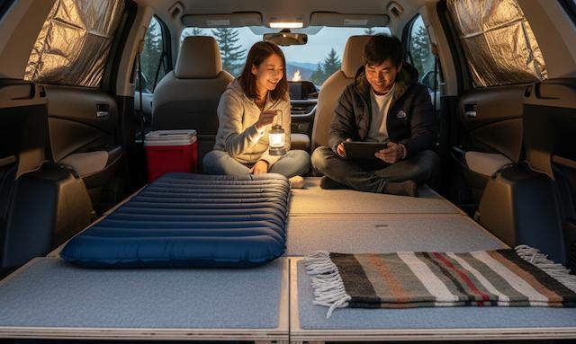 カローラクロスの車中泊で段差解消が必須な理由